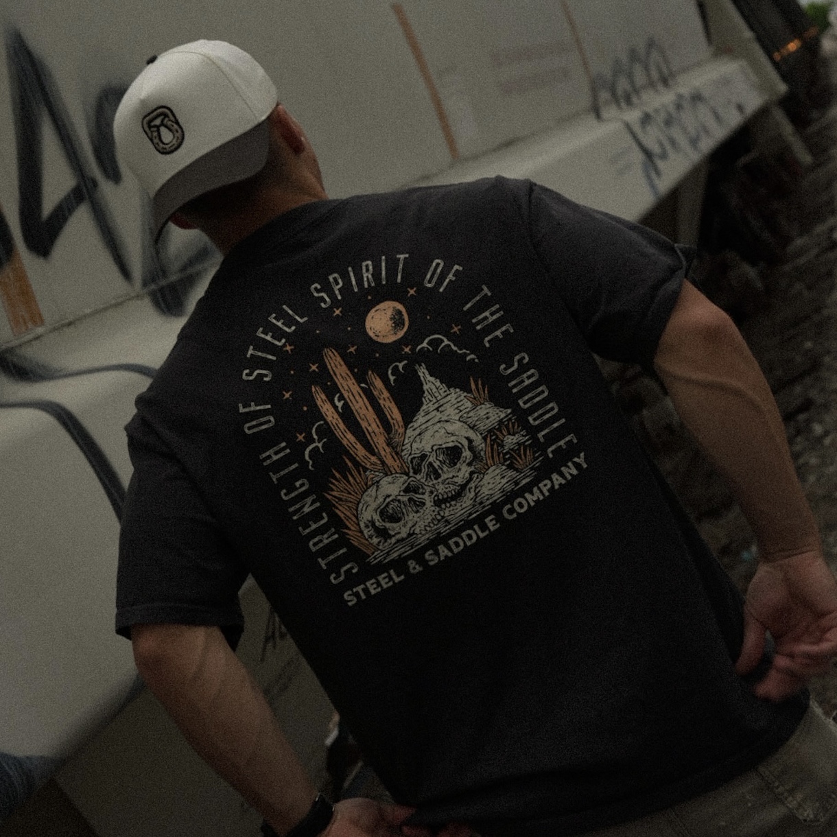 Steel & Saddle Badlands western graphic tee, alternate view