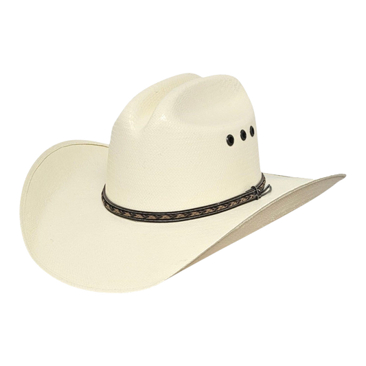 Ivory Shantung straw cowboy hat for men and women by Steel & Saddle