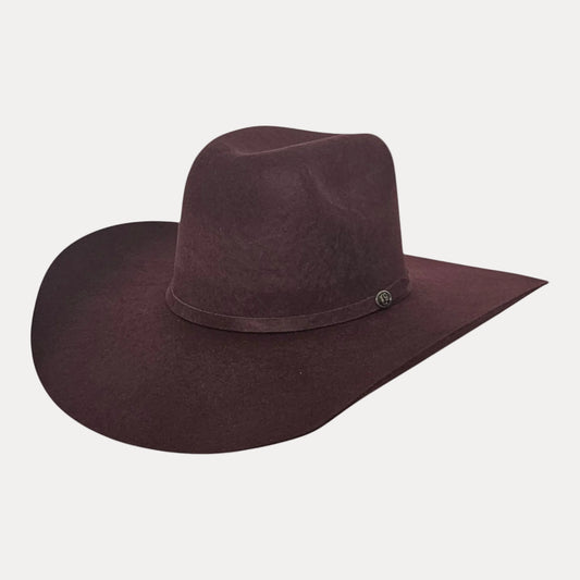 5X wool cowboy hat in black cherry by Steel & Saddle