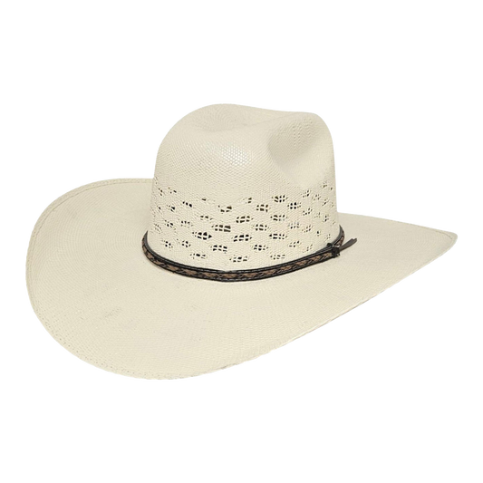 Bangora straw cowboy hat in ivory by Steel & Saddle