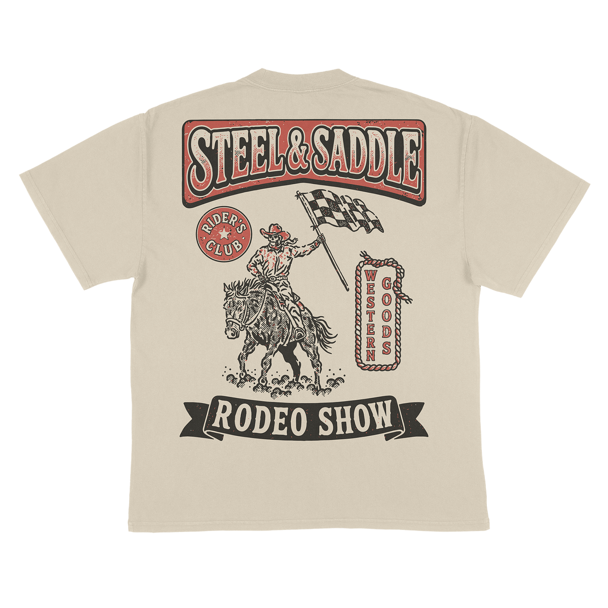 Rodeo Show Tee in alternate view by Steel & Saddle western wear brand