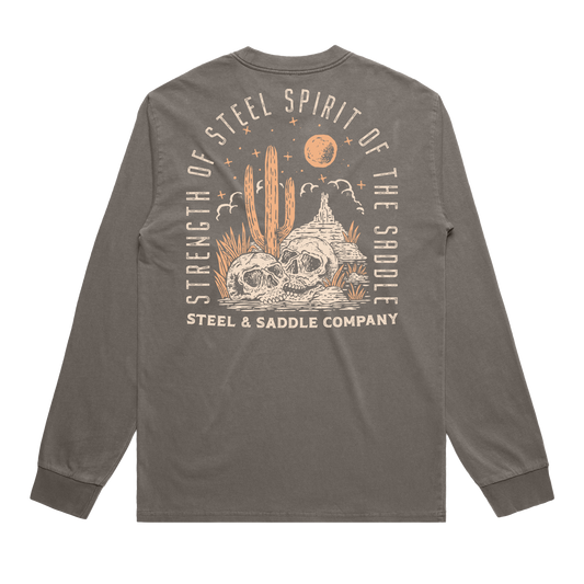 Steel & Saddle Badlands long sleeve western shirt in tan