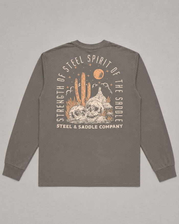 Steel & Saddle Badlands long sleeve western shirt in tan