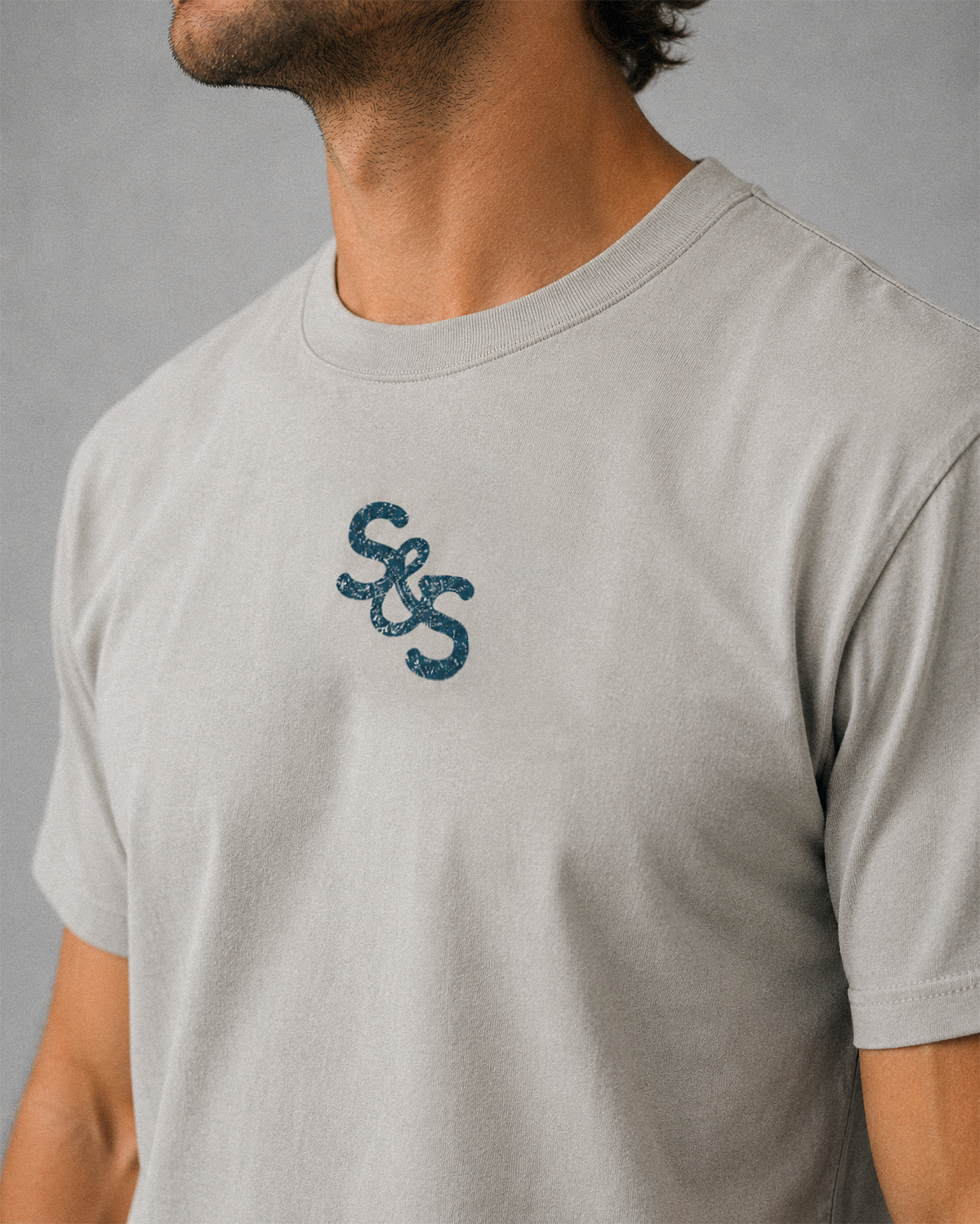 Steel & Saddle Bucking Tee in alternate view showing western graphic design