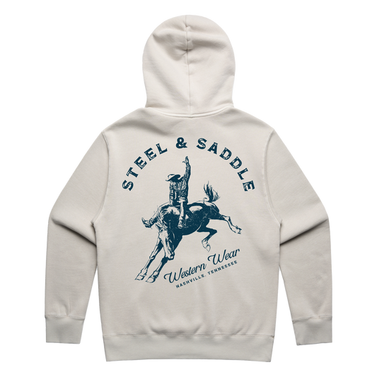 Steel & Saddle Bucking Hoodie in western wear style