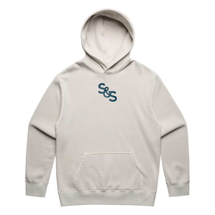 Steel & Saddle bucking hoodie in alternate view showing back design detail