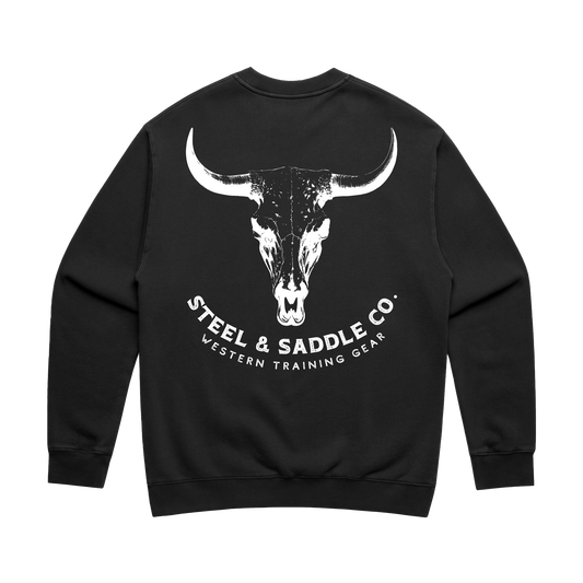 Bull skull crew sweatshirt | Steel & Saddle western wear