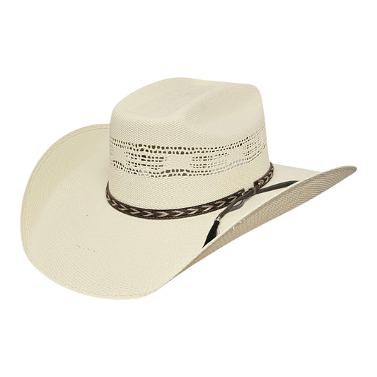 Cody ivory Bangora straw cowboy hat for men and women by Steel & Saddle