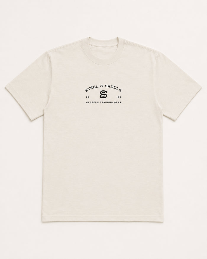 Steel & Saddle Founders western graphic tee in cream