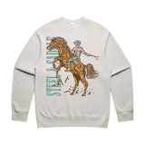 Steel & Saddle Hollowback Crew western sweatshirt for ranch wear