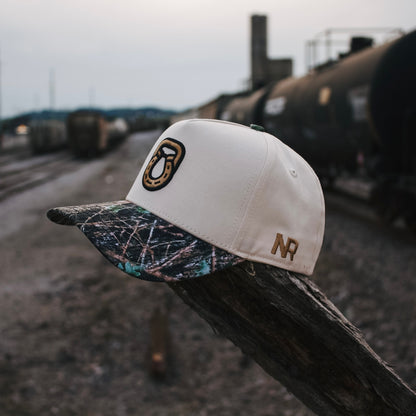 Camo western hat with adjustable fit from Steel & Saddle