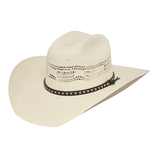 Justin ivory bangora straw cowboy hat for men and women