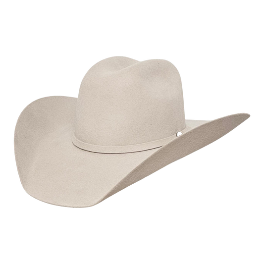 5X wool cowboy hat in silver belly by Steel & Saddle