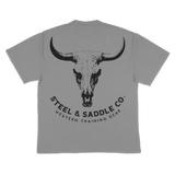 Bull skull graphic tee from Steel & Saddle western wear collection