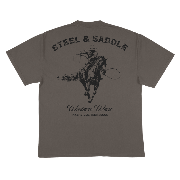 Steel & Saddle Lever Action western graphic tee, alternate view