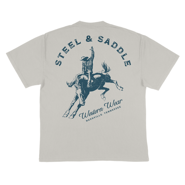 Bucking Tee western graphic t-shirt from Steel & Saddle, alternate view