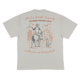 On the Run Western Tee - Steel & Saddle alternate view
