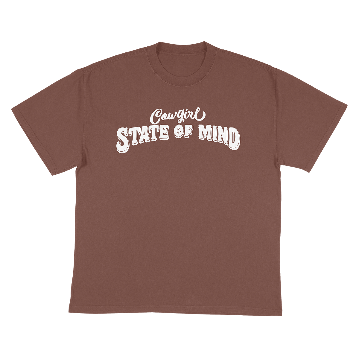 Cowgirl State of Mind graphic tee in western wear style, alternate view