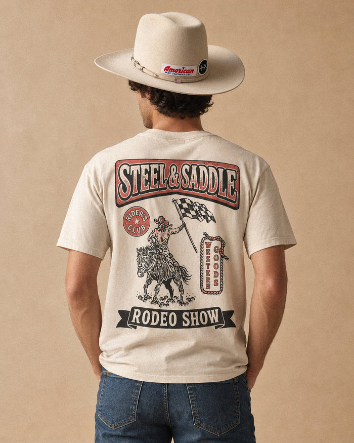 Steel & Saddle Rodeo Show Tee western graphic tee for men and women