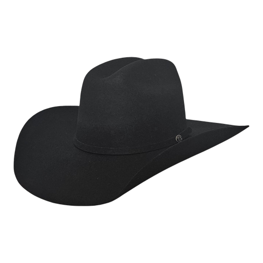 Black 5X wool cowboy hat from Steel & Saddle western wear brand