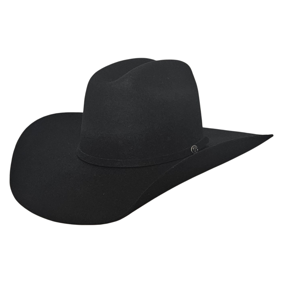 Gone Country Yellowstone 5X wool felt cowboy hat in black, side view