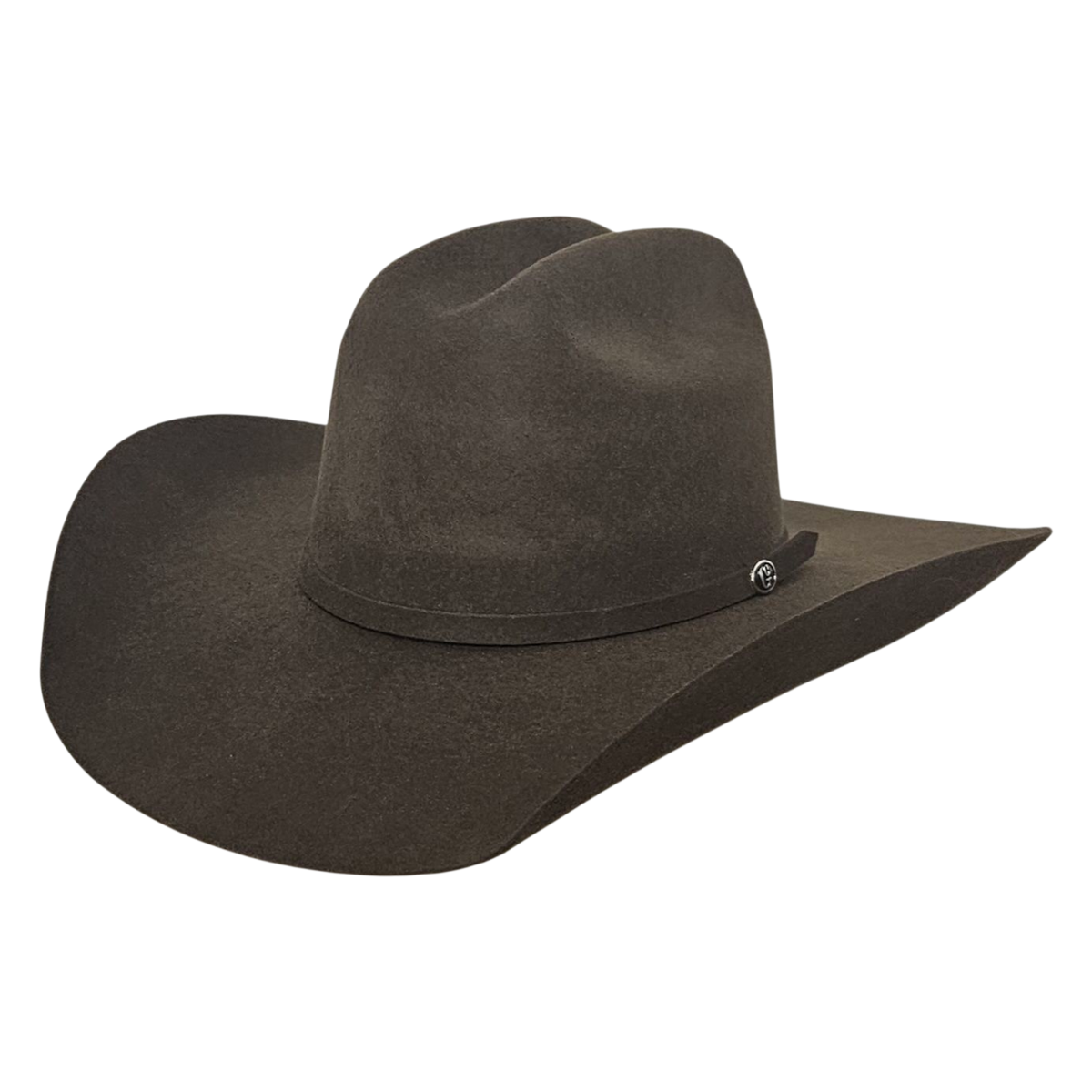Gone Country Yellowstone 5X wool felt cowboy hat in brown, side view