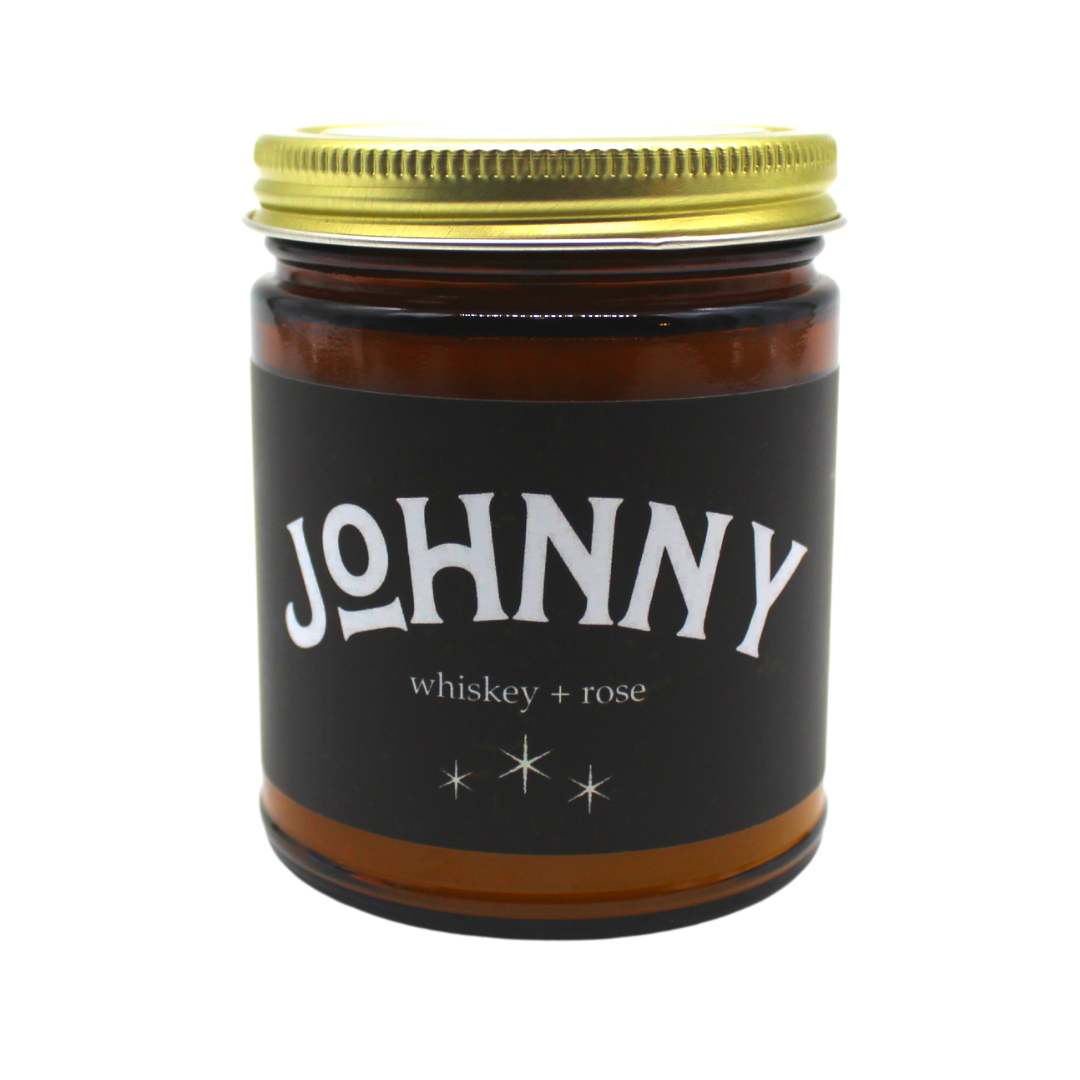 JOHNNY Whiskey + Rose fragrance by Steel & Saddle western wear brand
