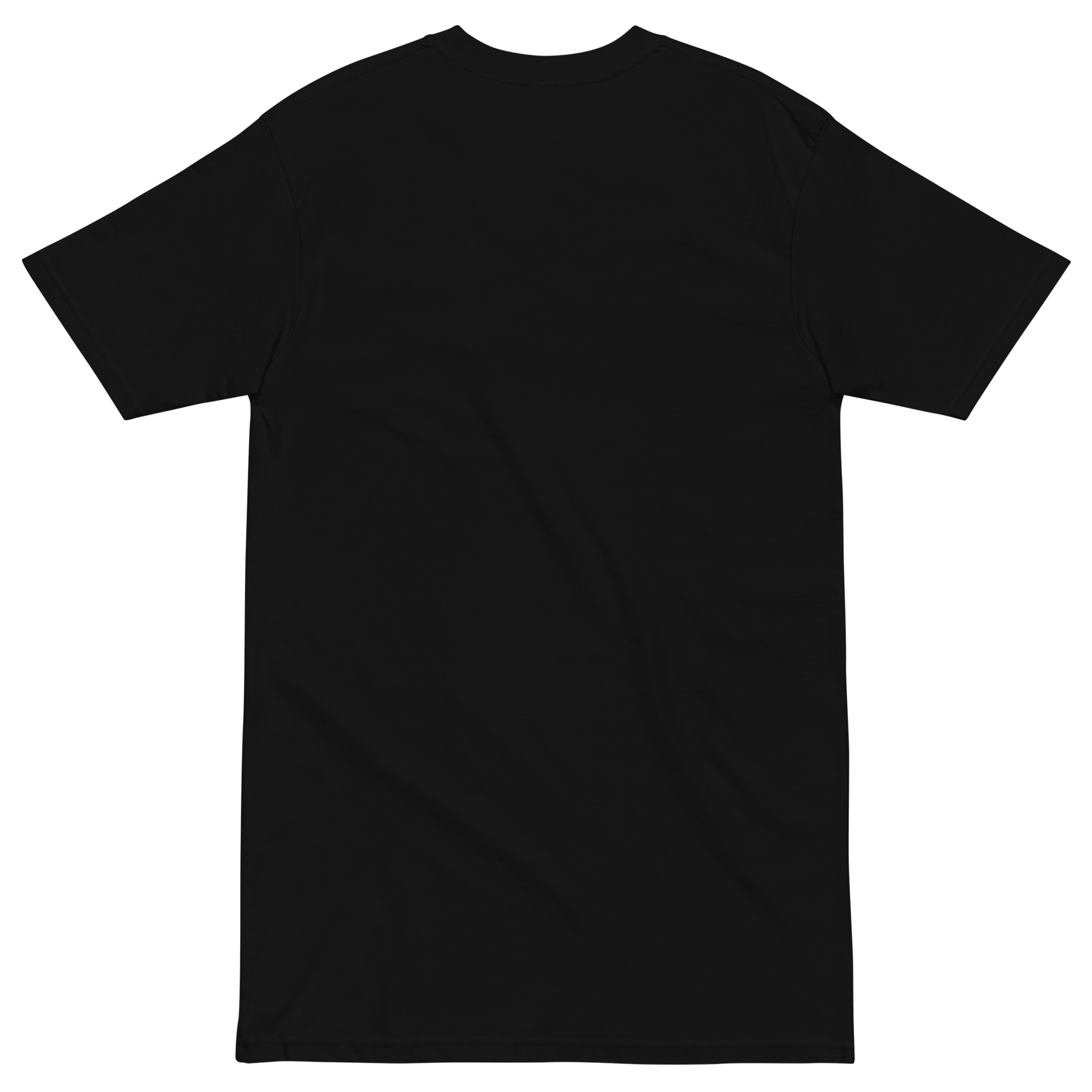 Heavyweight active tee in charcoal western wear style, alternate view