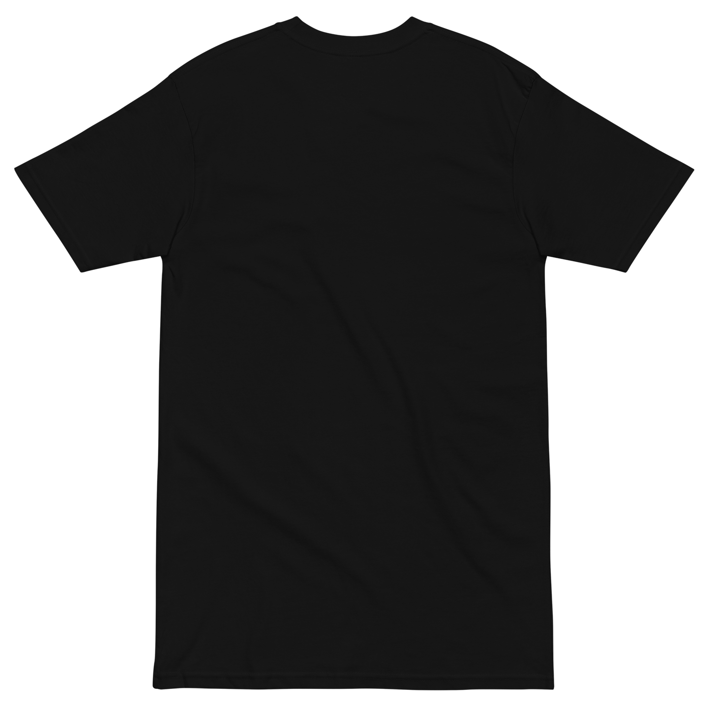 Heavyweight active tee in charcoal western wear style, alternate view