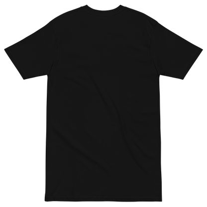 Heavyweight active tee in charcoal western wear style, alternate view