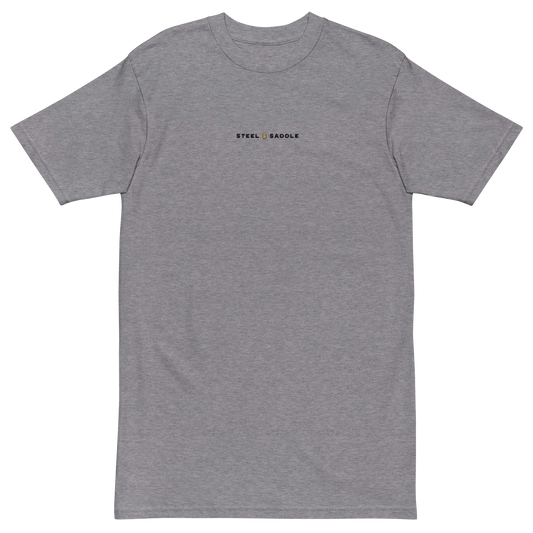 Heavyweight active tee in classic western wear style by Steel & Saddle