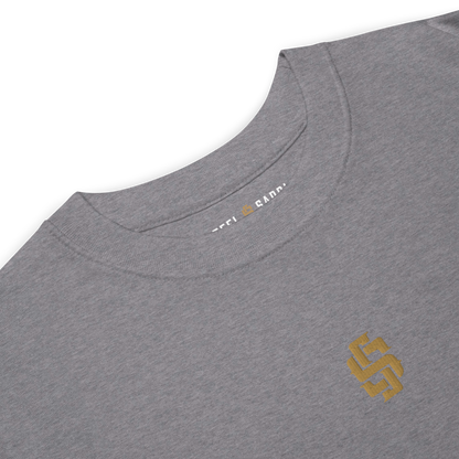 Steel & Saddle Essential Tee in natural, alternate view showing back and side