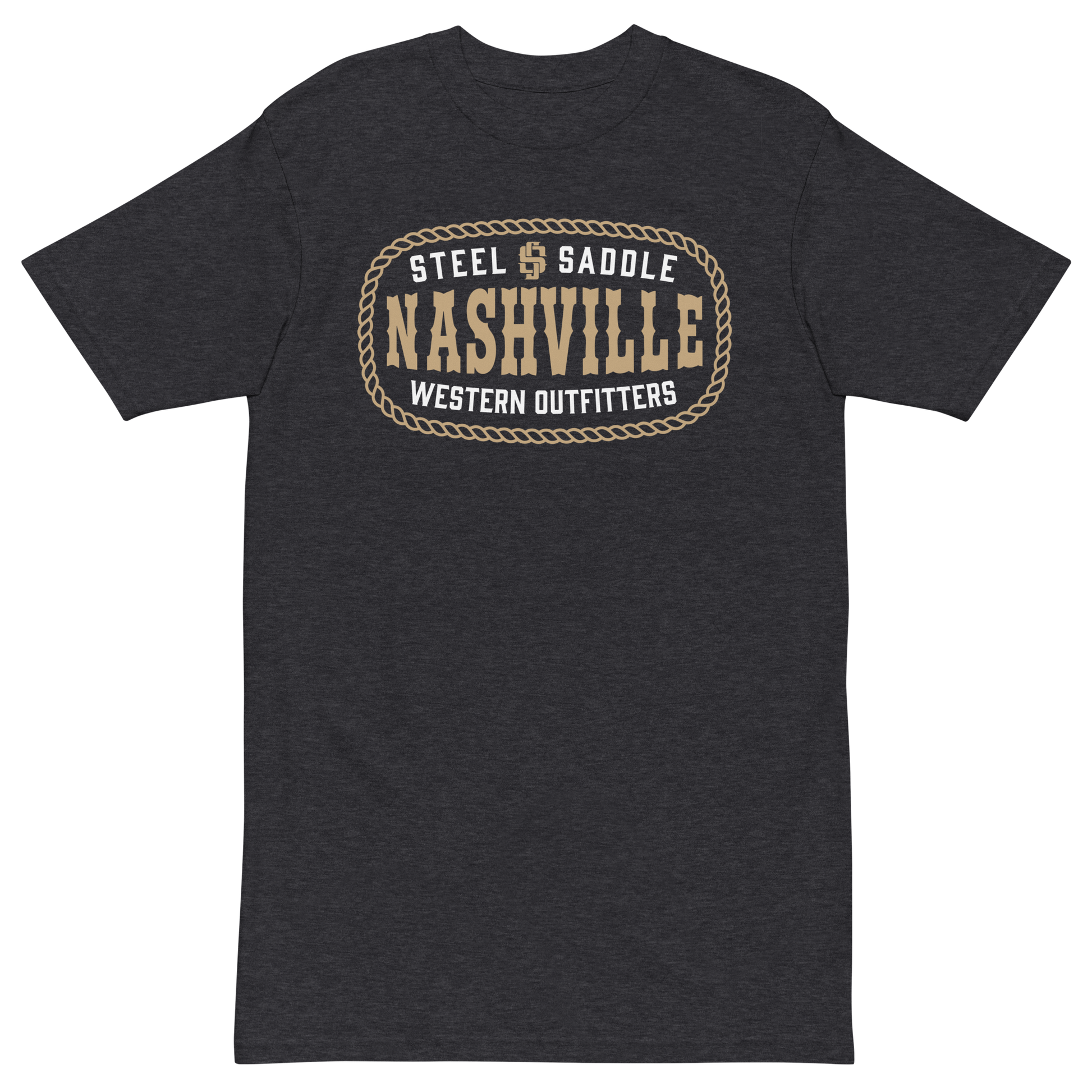 Steel & Saddle Outfitters western tee in classic crew neck style