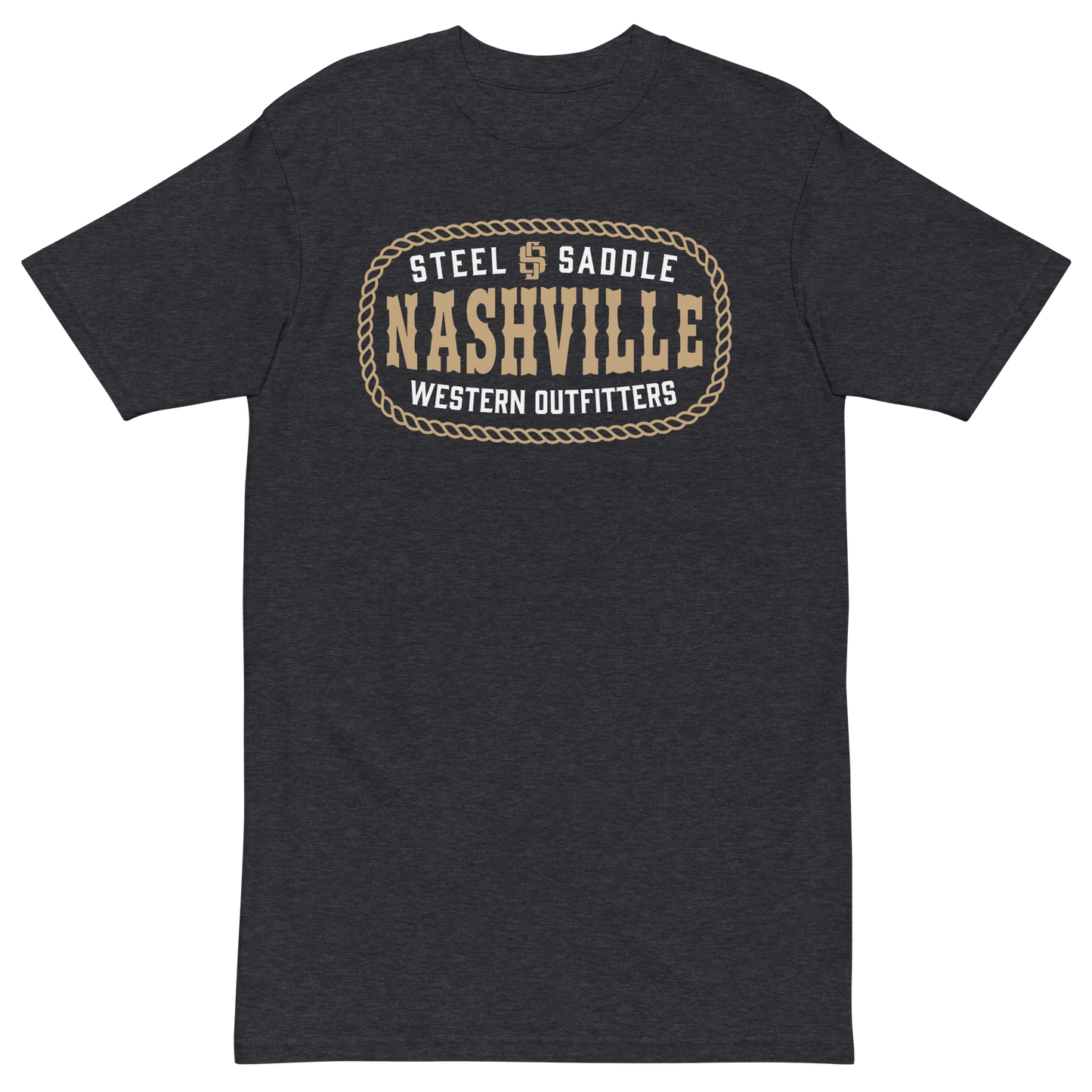Steel & Saddle Outfitters western tee in classic crew neck style