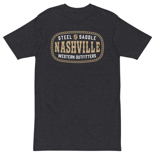 Steel & Saddle Outfitters western tee in classic crew neck style