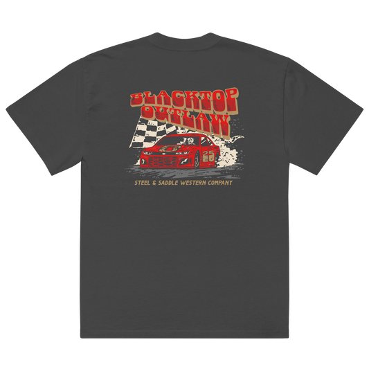 Blacktop Outlaw graphic tee in western wear style by Steel & Saddle