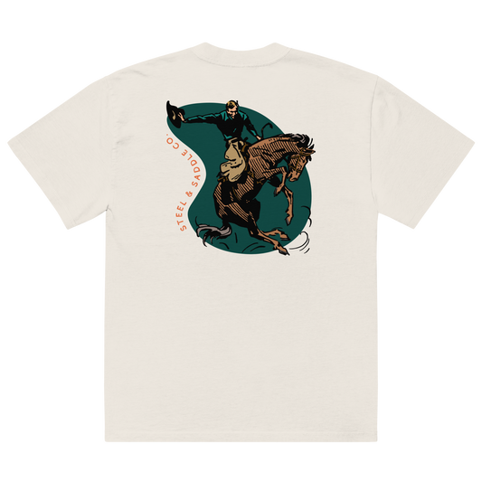 Vintage bucking horse graphic western tee by Steel & Saddle