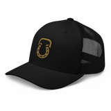 Steel & Saddle signature trucker hat in tan and brown, alternate view