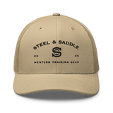 Steel & Saddle Founders Trucker Hat in classic western style